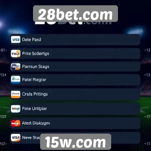 Métodos de pagamento aceitos pelo 28bet
